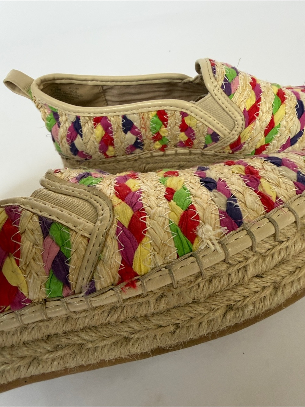 Sam Edelman Multicolor Braided Espadrille Slip-Ons - Picture 7 of 11